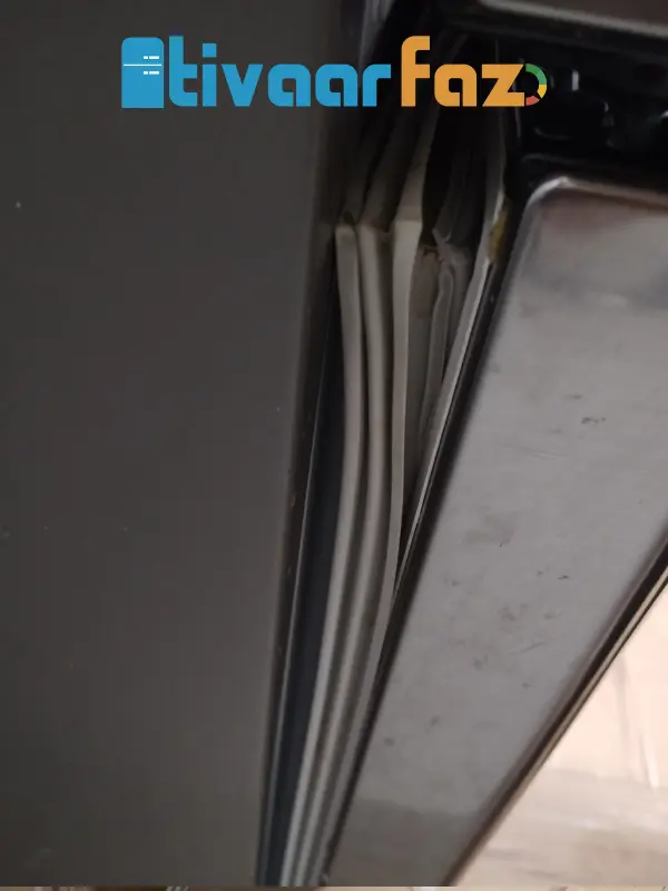 Borracha de geladeira falha na vedação rasgada, ressecada e desencaixada