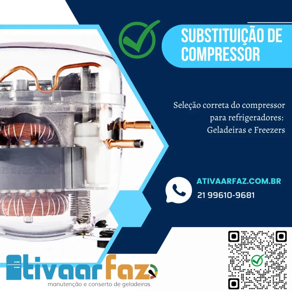 compressor correto para refrigeradores