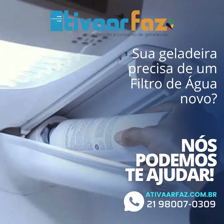 Sua geladeira precisa de um filtro de água novo?